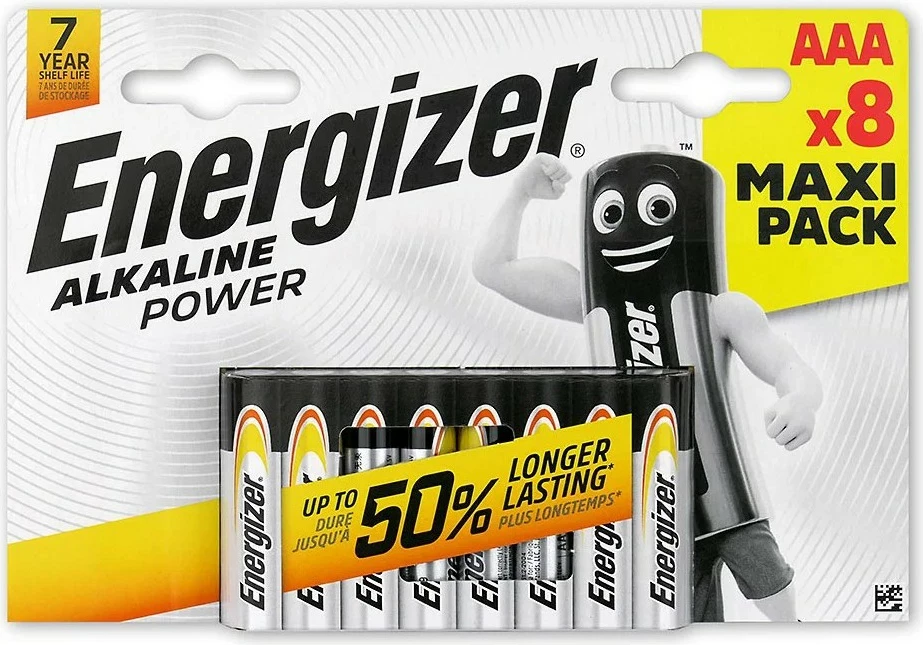 Bateri AAA Energizer Alkaline Power, 8 copë, paketim blister