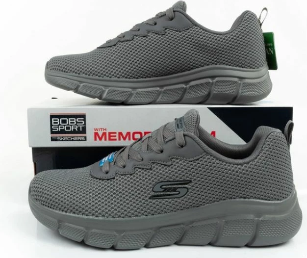 Atlete për meshkuj Skechers, gri