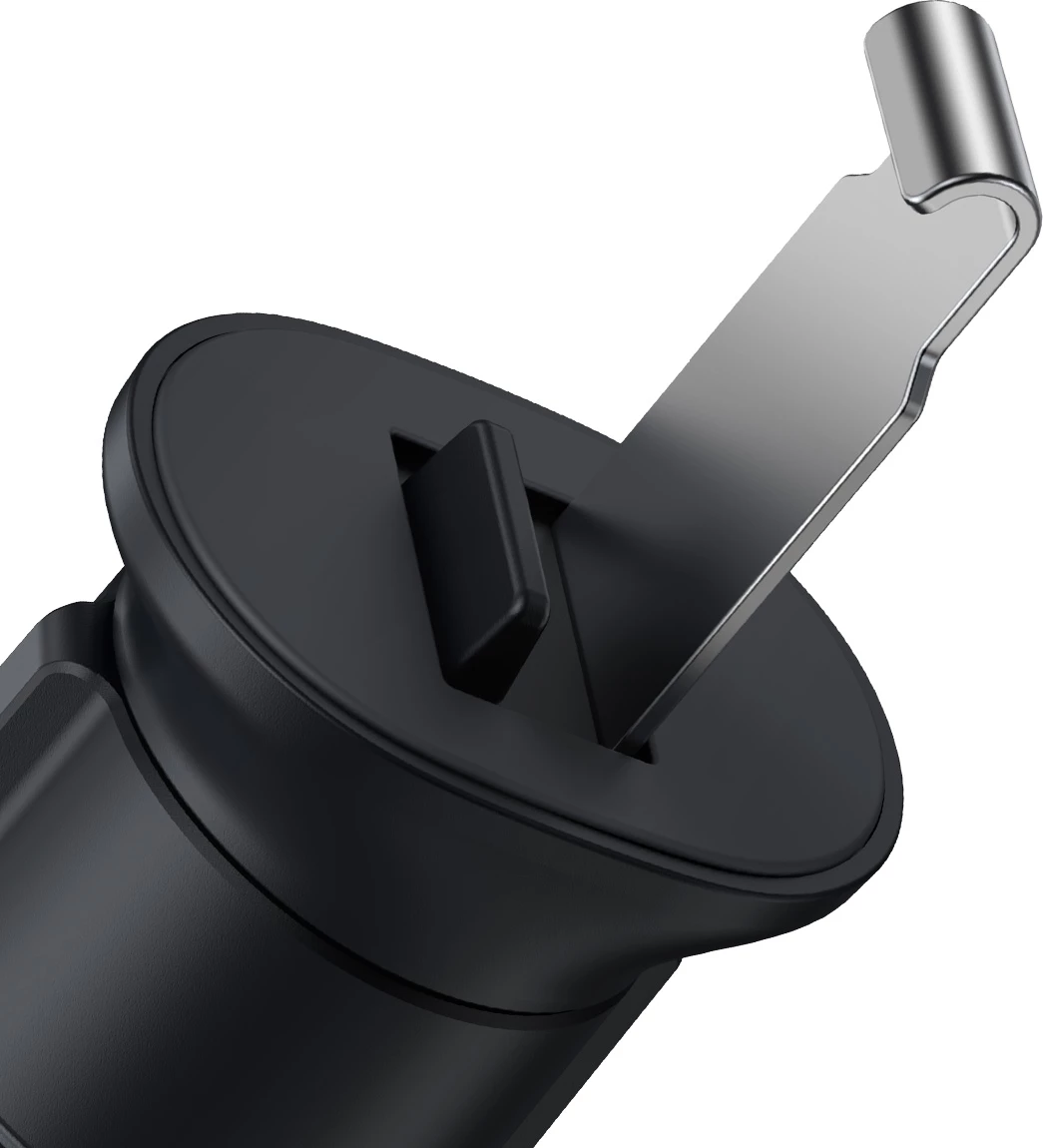 Mbajtës telefoni për veturë Baseus Metal Age II SUJS000001, gravitacional, metal, i zi