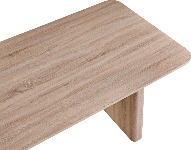 Tavolinë ngrënie Faghan, ngjyrë kafe, MDF, 180x90x76cm