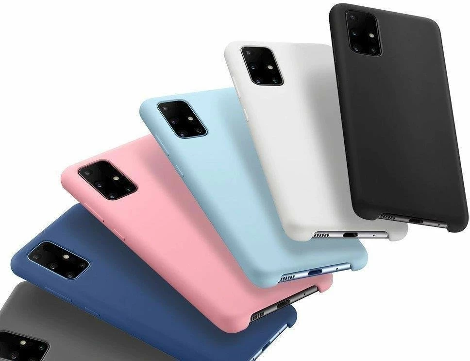 Mbështjellës silikon për celular Hurtel për Samsung Galaxy A72, i zi