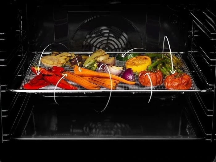 Tabaka AirFry Electrolux E9OOAFWM prej çeliku inoks, për furrë, argjend