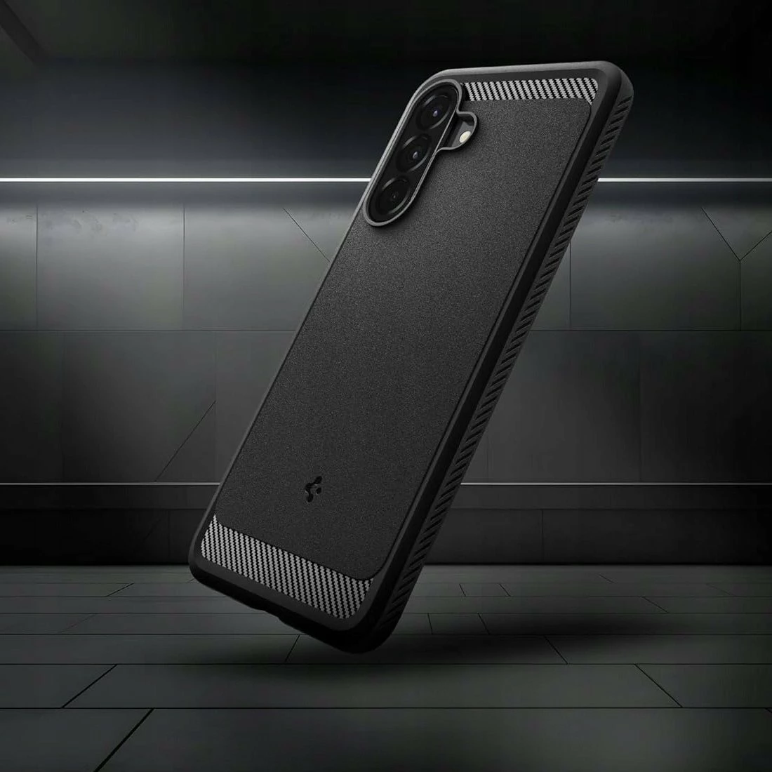 Mbështjellës Spigen Rugged Armor ACS09225 për Samsung Galaxy A56 5G, TPU, Air Cushion®, e zezë matte