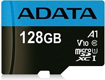 ADATA Premier microSDXC 128 GB 100R / 25W UHS-I Klasa 10 A1 V10 + Përshtatës