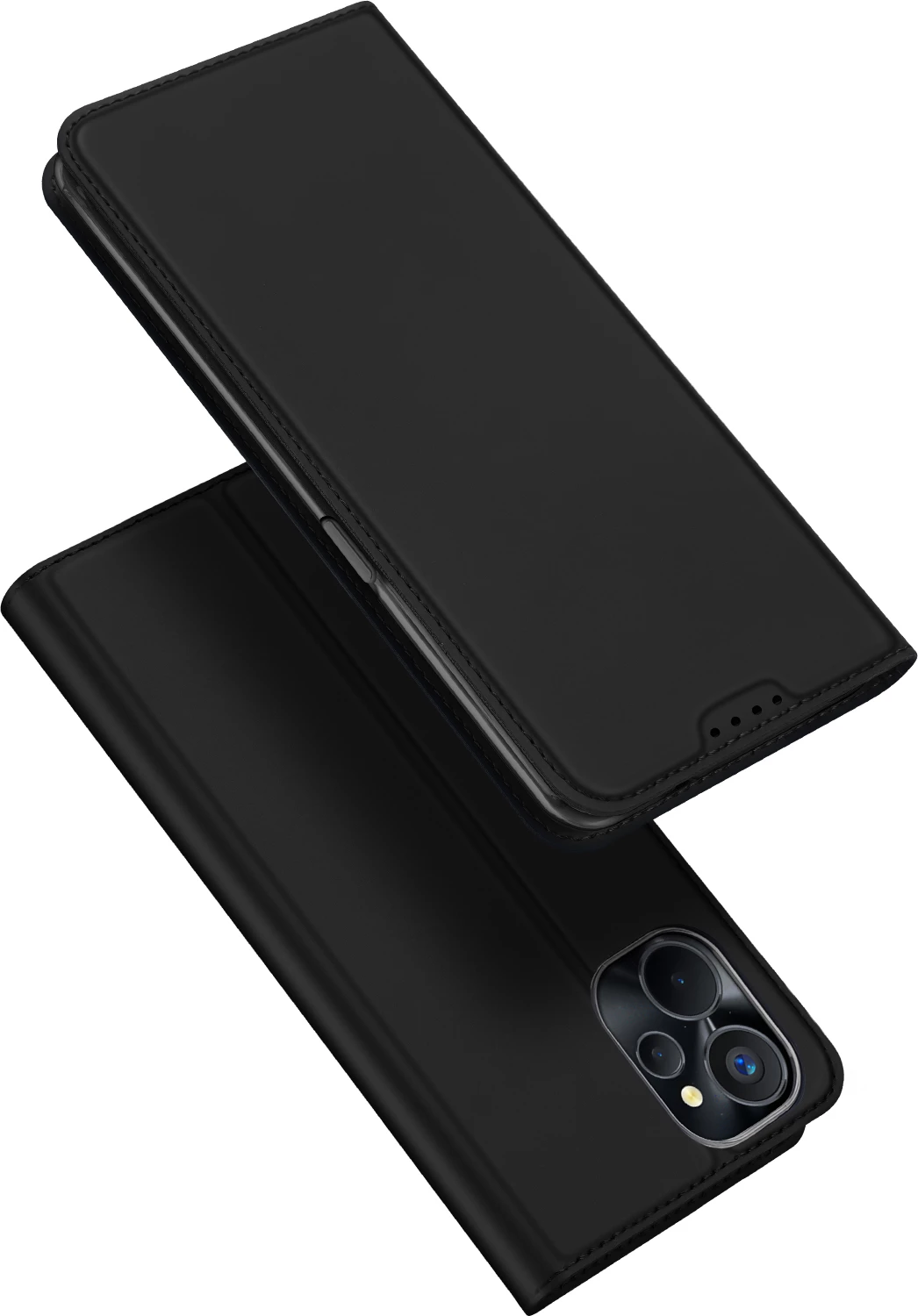 Mbështjellës Dux Ducis Skin Pro për Realme 10 5G / Realme 9i 5G, me kapak, xhep kartele, funksion standi, e zezë