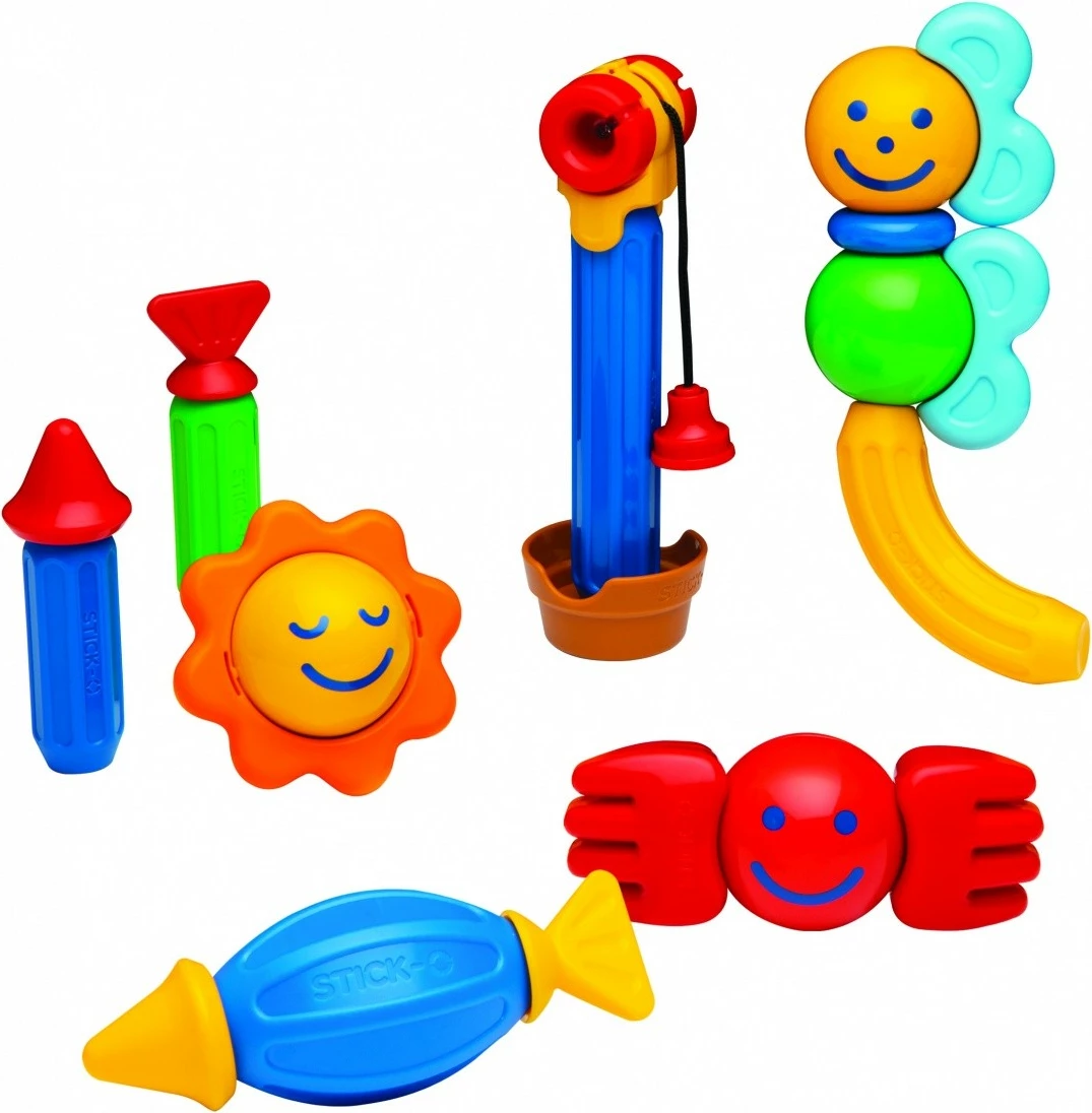 Set lodrash magnetike Magformers Stick-O Fishing Set, 26 pjesë, shumëngjyrëshe