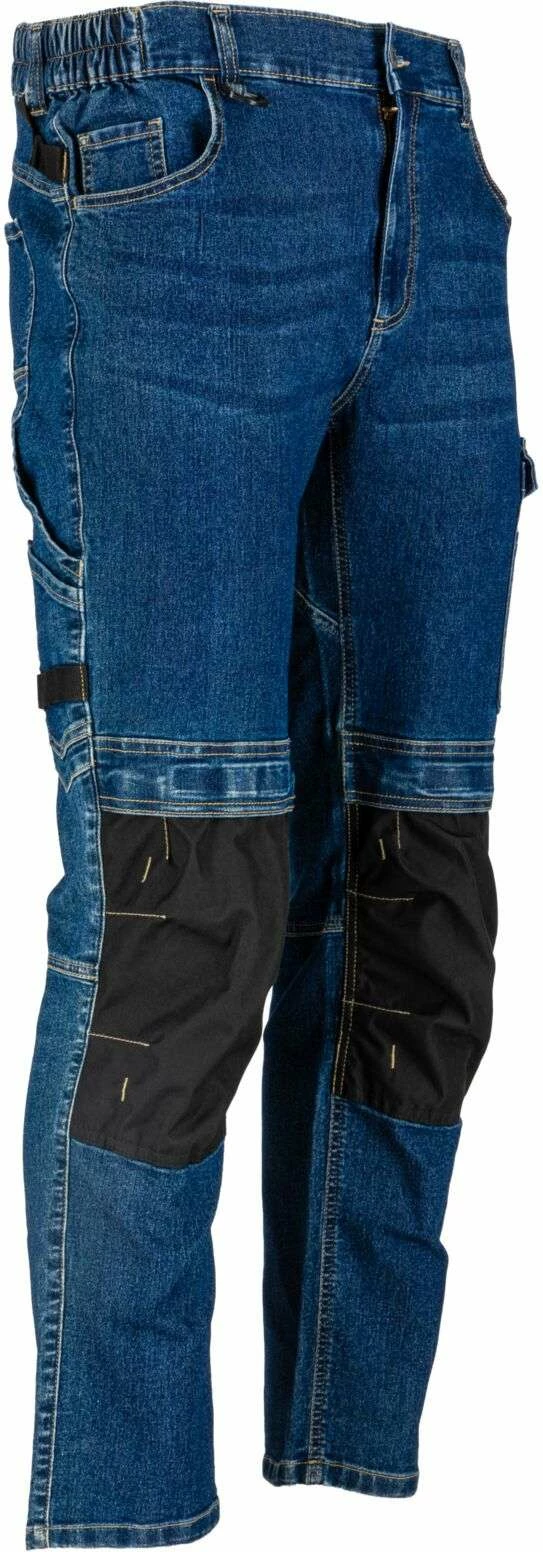 Pantallona pune xhinse LAHTI PRO L40550, slim fit, stretch, të përforcuara, XL, blu e errët