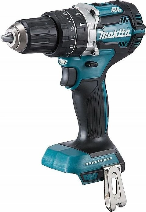 Trapan me bateri udaror Makita DHP484Z 18 V brushless, 54 Nm, mandrinë 13 mm, vetëm trup, blu e zezë