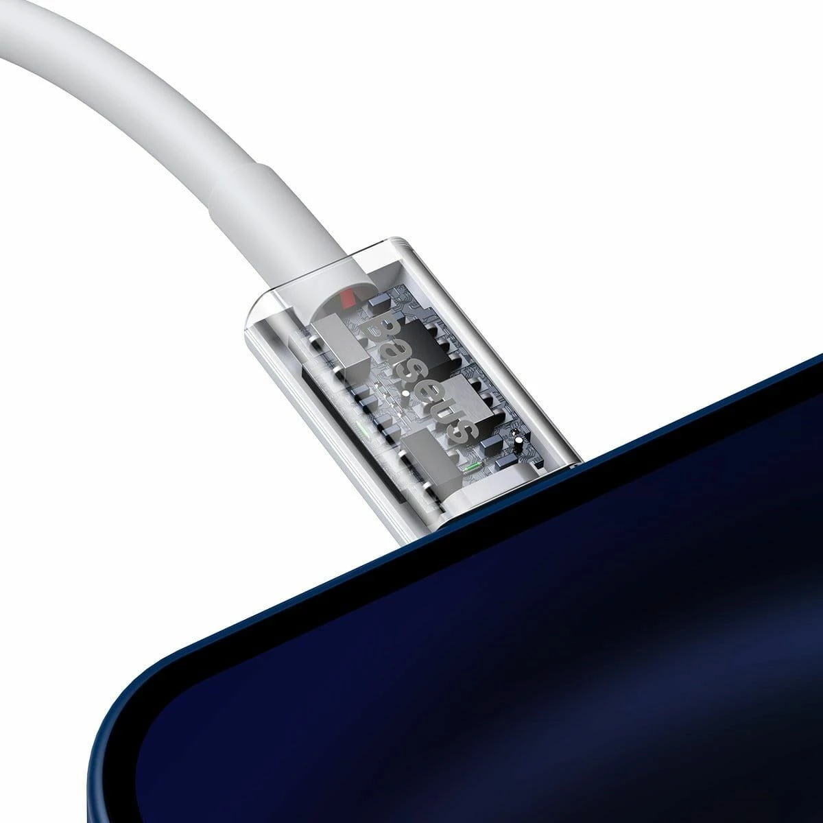 Kabl USB Baseus Superior CATLYS-B02 USB-C në Lightning 1.5 m, i bardhë