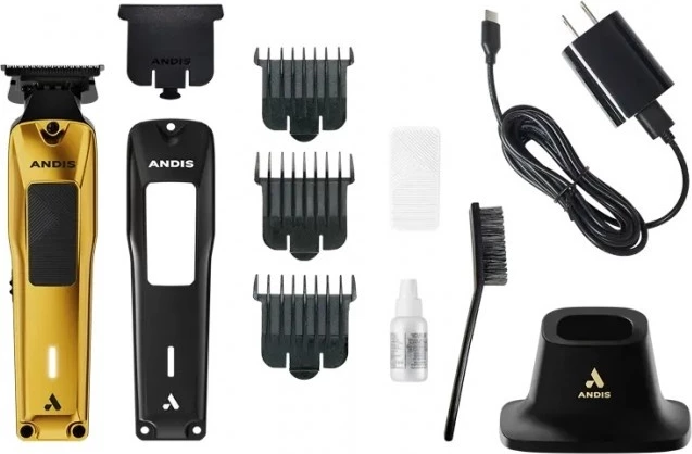 Trimmer profesional ANDIS Phenom Trimmer Gold, DLC T-Blade, Brushless Motor