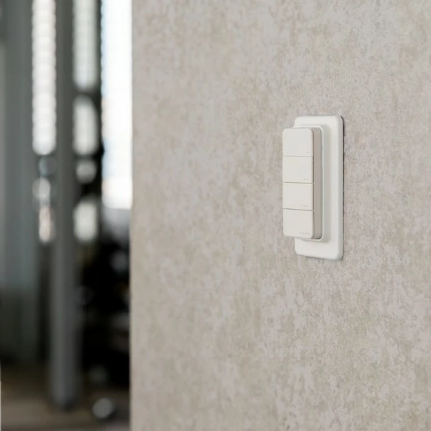 Buton i mençur Shelly Blu RC Button 4, Bluetooth, i bardhë