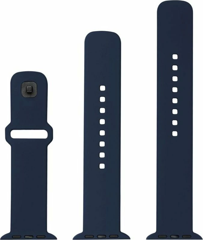 Rrip silikoni për Smartwatch Fixed Silicone Sporty Strap FIXSST2-1029-BL, 49mm, set 3 copë, blu navy