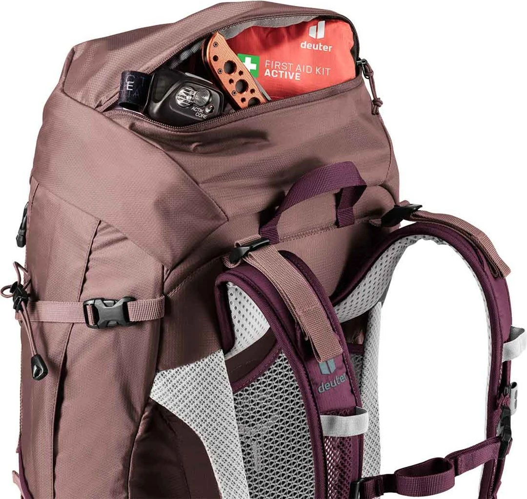 Çantë shpine Deuter Futura Pro 38 SL për hiking, 38L, ashrose/cassis
