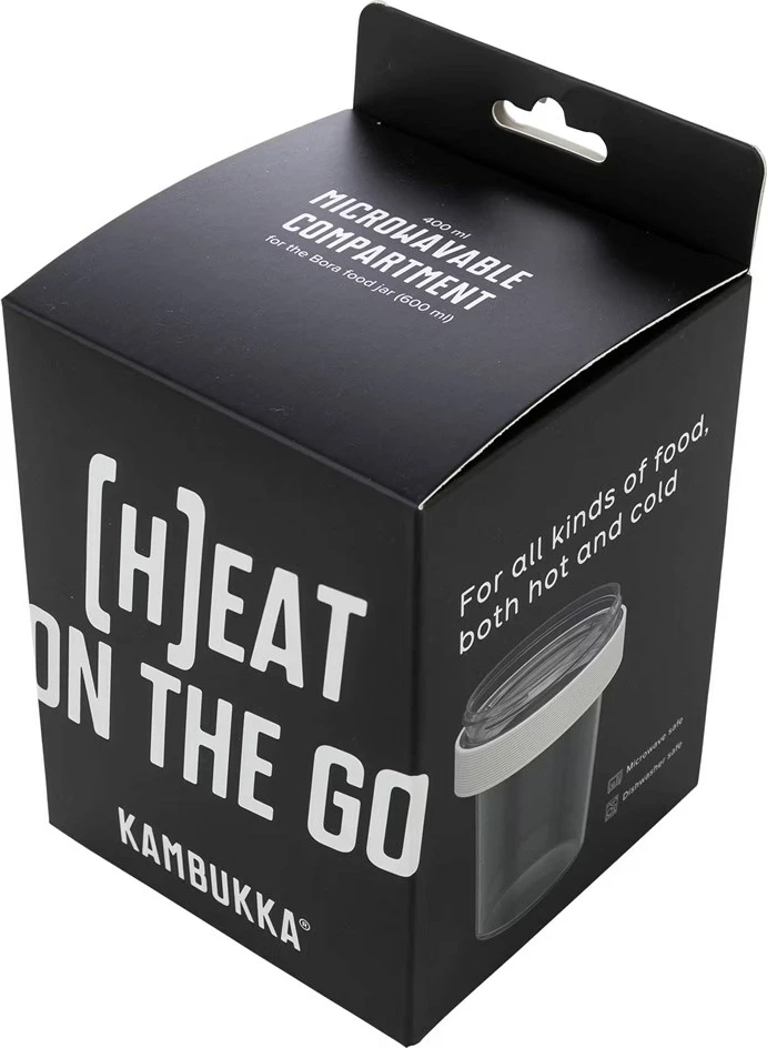 Enë termike Kambukka Bora Micro Compartment, 400 ml, e zezë