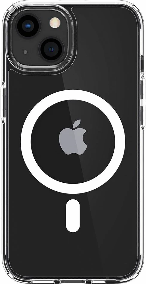 Mbështjellës Spigen Ultra Hybrid Mag me MagSafe për iPhone 13 mini, Transparent/Bardhë