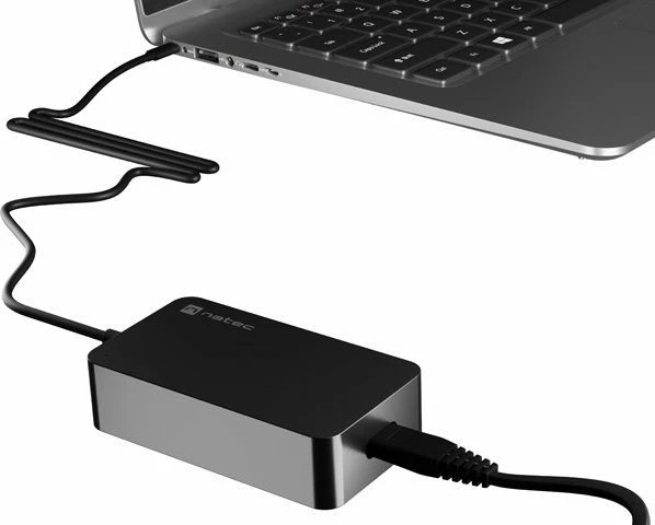 Adapter rryme për laptop Natec Grayling NZU-2033 45 W USB-C Power Delivery 20 V 3 A, i zi