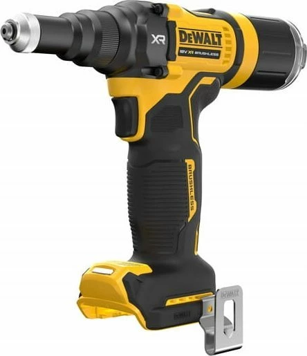 Nitovice akumulatorike DeWalt DCF403NT 18V 10kN TSTAK, verdhë/zezë, set me grykë