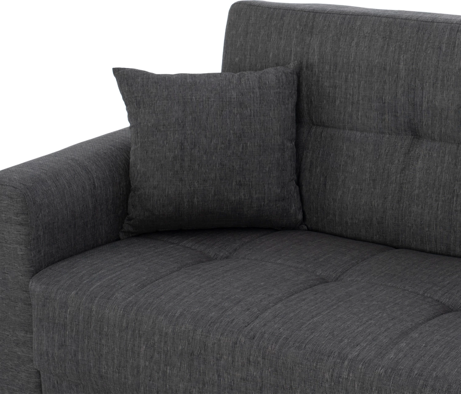 Divan shtrat 2-vendësh, shpinë e lartë, gri, FH3243.03, 160x84x88 cm