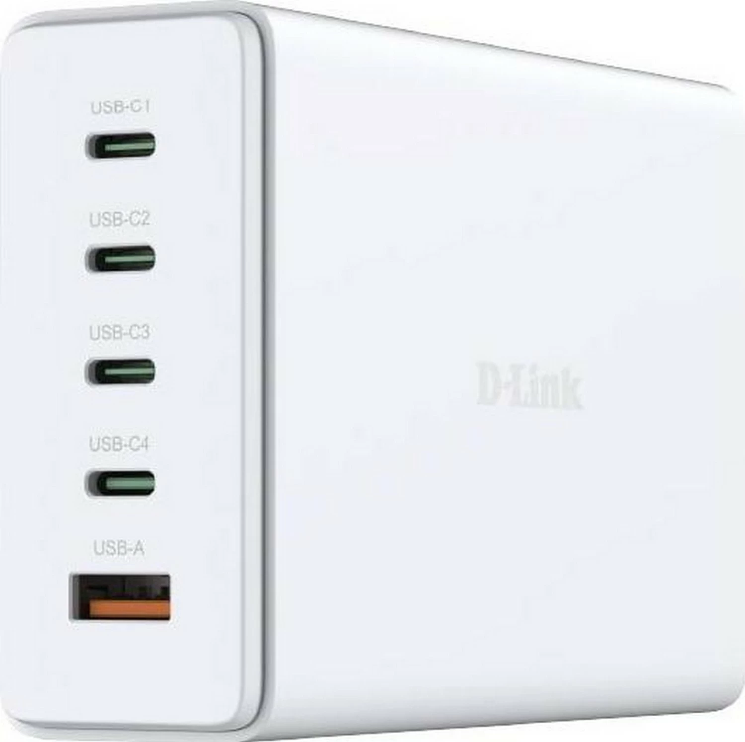 Karikues rrjeti D-link DCF-241, GaN, 240W, 4x USB-C, 1x USB-A, bardhë