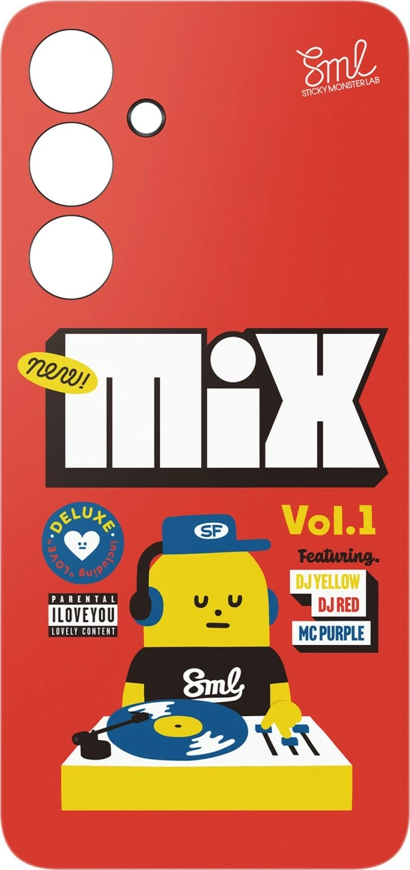 Mbështjellës Samsung Sticky Monster Lab Flipsuit për S24 FE, 17 cm (6.7"), e kuqe