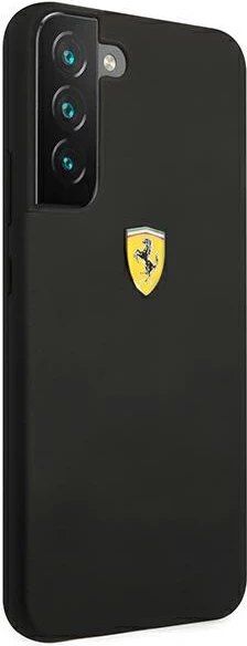 Mbështjellës Ferrari On Track Silicone për Samsung Galaxy S22+, i zi