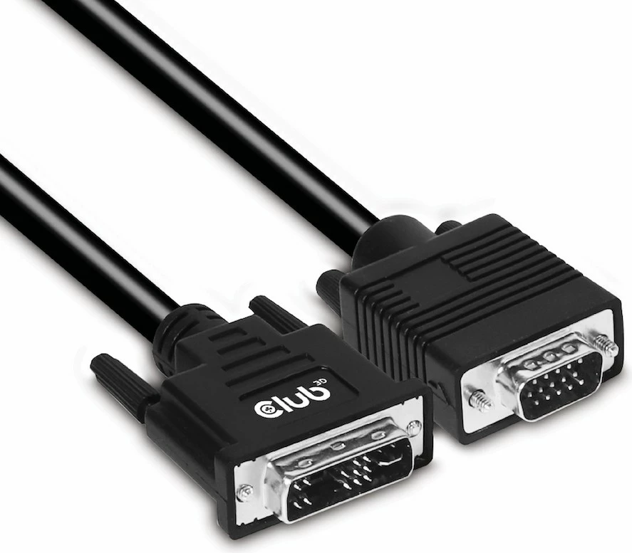 Kabllo DVI në VGA Club3D 3m, e zezë