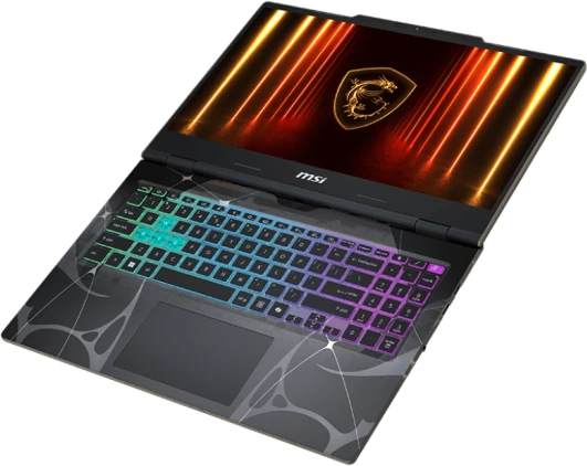 Laptop gaming MSI Cyborg A15, Ryzen 7 260, 16GB DDR5, 1TB NVMe, 15.6\" FHD IPS 144Hz, GeForce RTX 5050 8GB, Wi‑Fi 6E, Windows 11 Home, transparent black