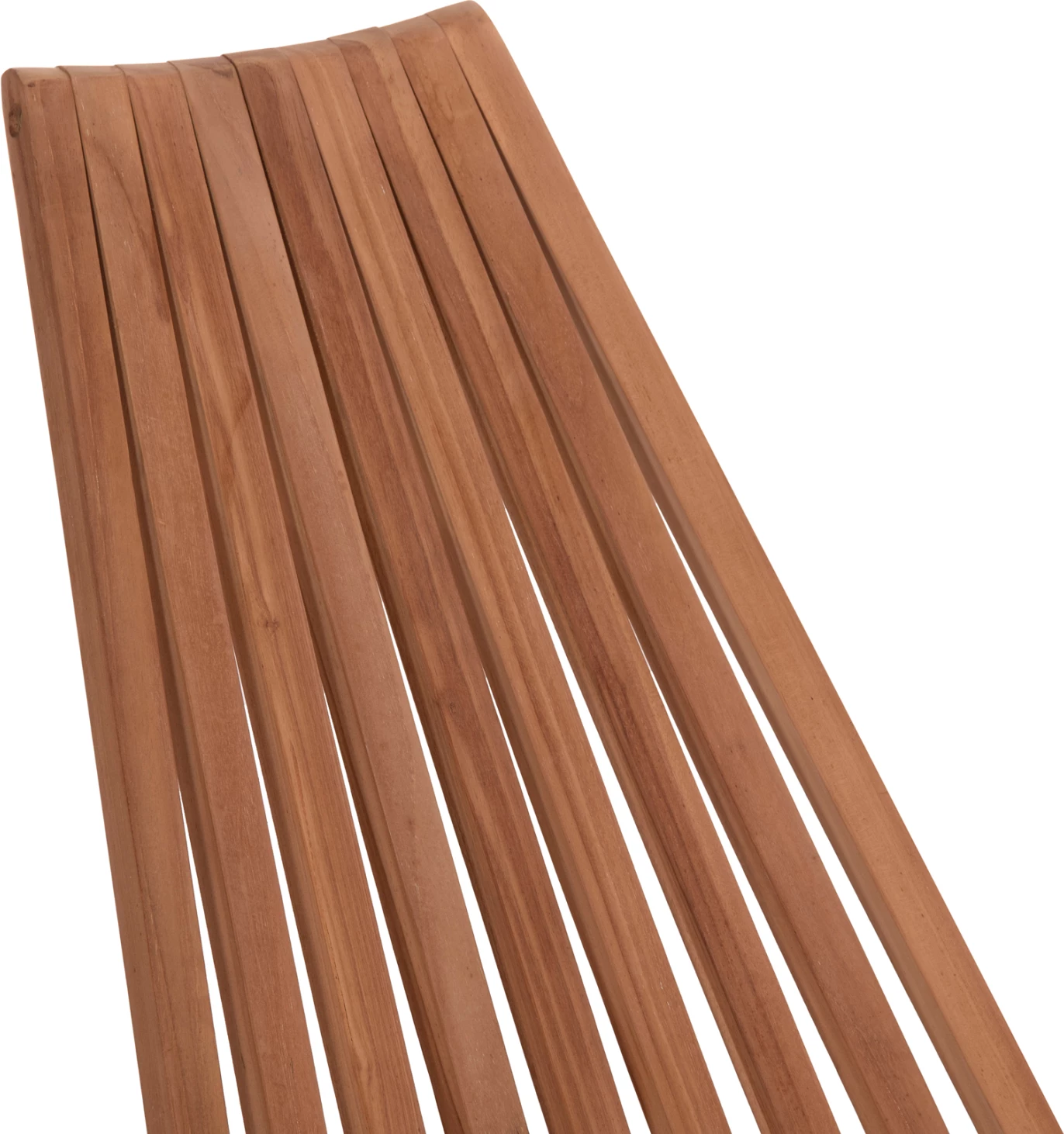 Karrige lounge e palosshme SHIGAO, dru tik, ngjyrë natyrale, 61x88.5x89cm