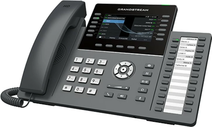 Telefon IP Grandstream GRP2636, 12 linja, LCD, i zi
