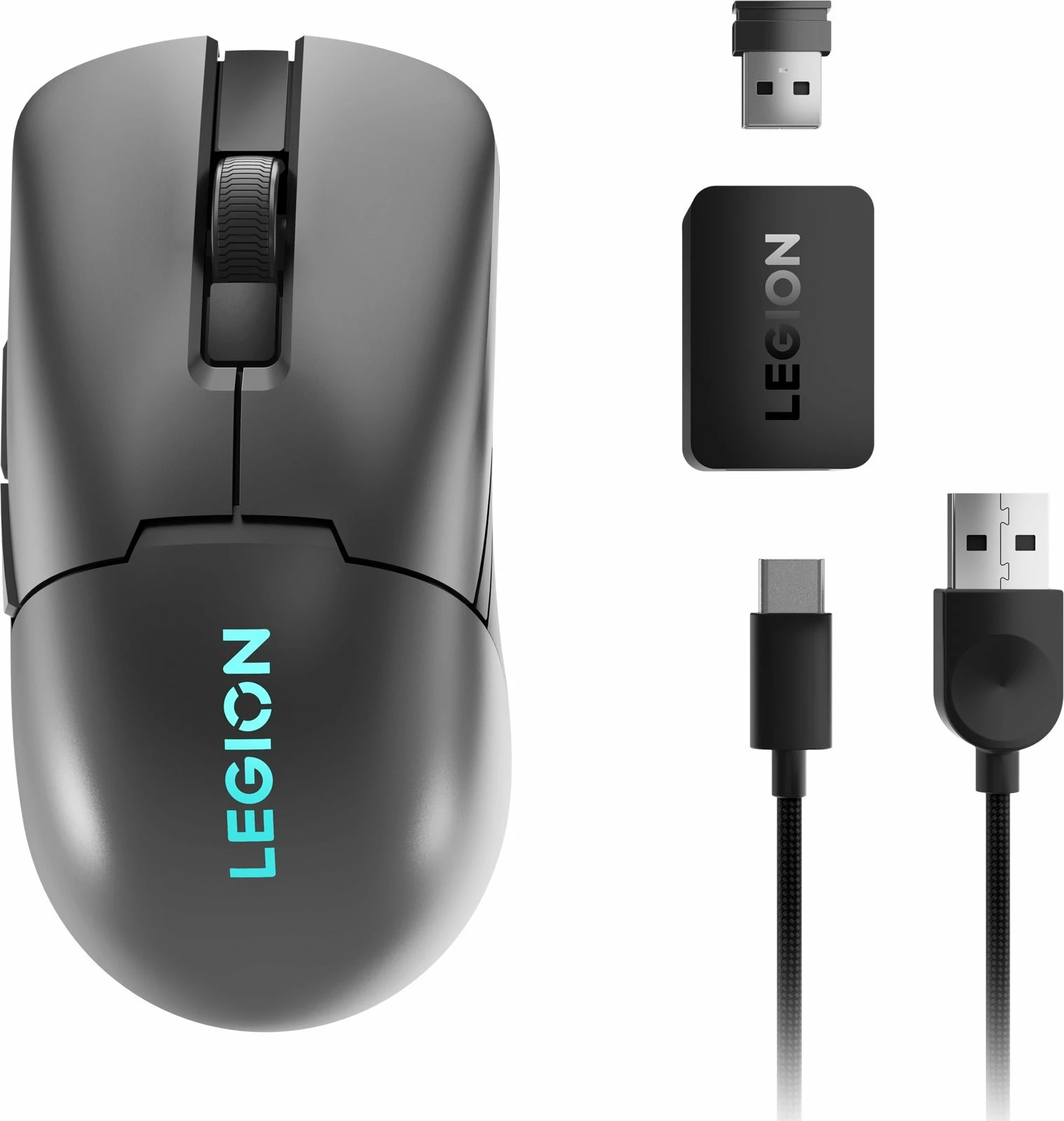 Maus Lenovo Legion M600s Qi GY51H47355, 19000 DPI, wireless 2.4GHz/Bluetooth/USB, RGB, i zi