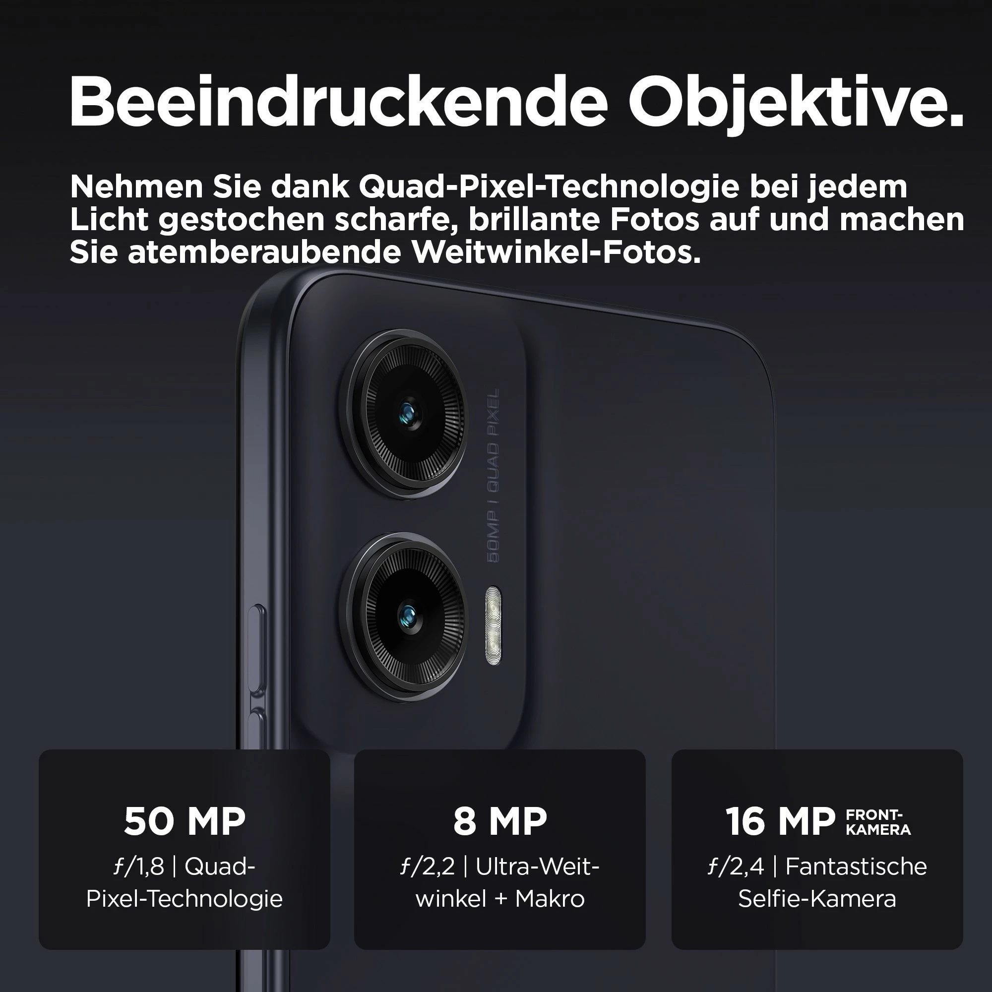 Celular Motorola moto g35 5G, 4 GB, 128 GB, 50 MP, Android 14, Ngjyrë e zezë