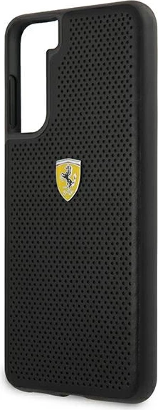Mbështjellës Ferrari FESPEHCS21MBK On Track Perforated për Samsung Galaxy S21+, i zi