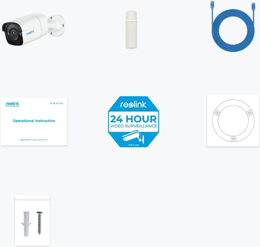 Kamerë sigurie Reolink P320, 5MP, PoE, detektim personash/automjetesh, mbështetje microSD deri 256GB, e bardhë