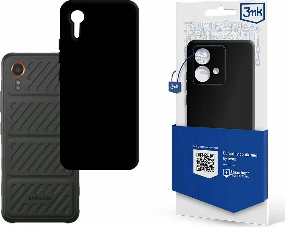 Mbështjellës 3MK Matt Case për Samsung Galaxy XCover 7, i zi