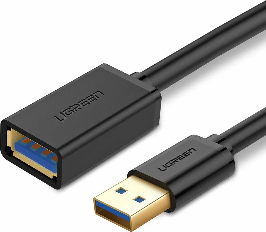 Kabllo zgjatëse USB-A në USB-A Ugreen US129 (30125) 0.5 m USB 3.0, e zezë