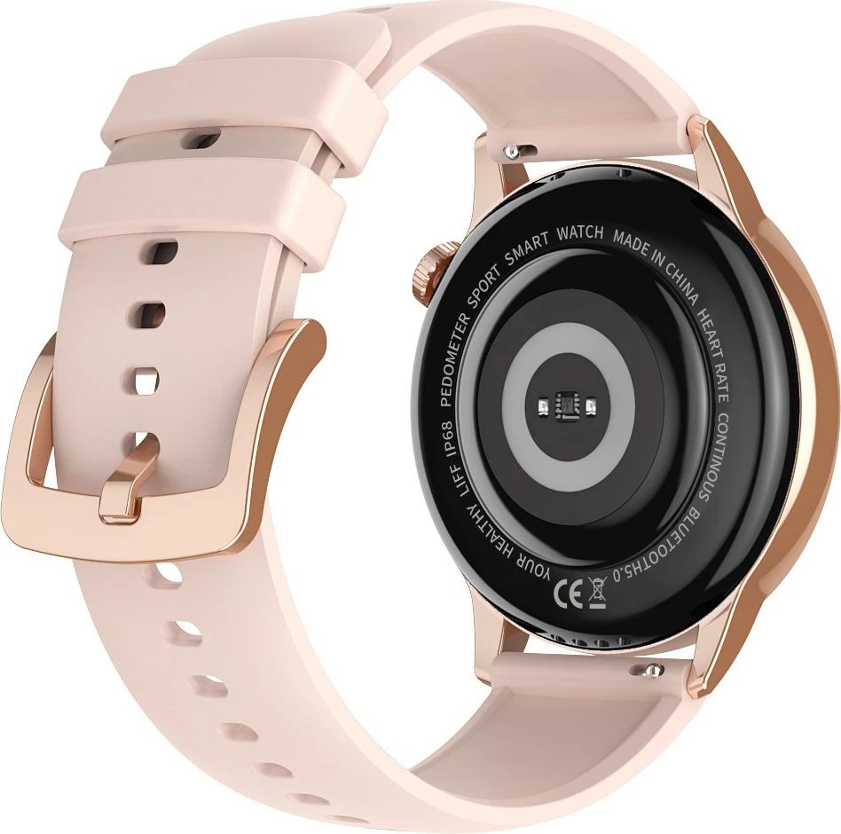 Smartwatch Maxcom Fit FW58 Vanad Pro, 1.3" AMOLED, Bluetooth, Gold, set me 2 rripa