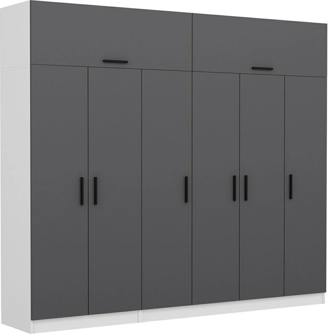 Dollap i madh, ngjyrë antracit, Skye Decor, Kale - 5148