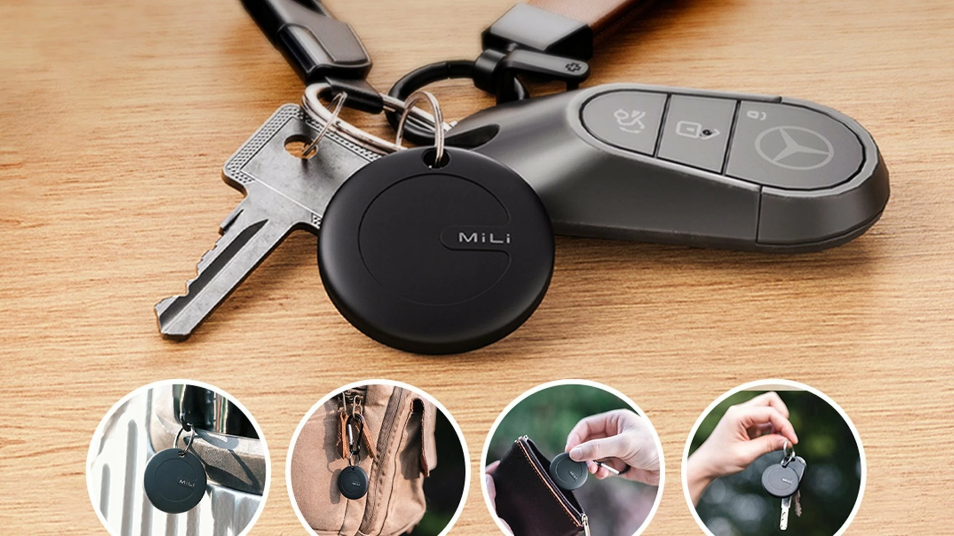 GPS lokator MiLi MiTag ANDROID, IPX67, CR2032, i zi