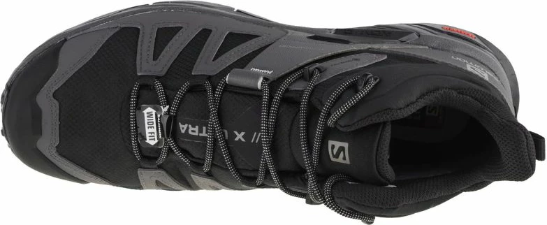 Atlete për meshkuj Salomon X Ultra 4 Mid Wide GTX, të zeza dhe gri [Madhësia: 45 1/3]