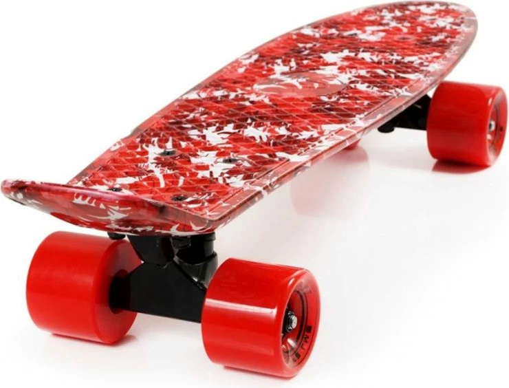 Skateboard për meshkuj, femra dhe fëmijë Yakimasport, ngjyrë e kuqe