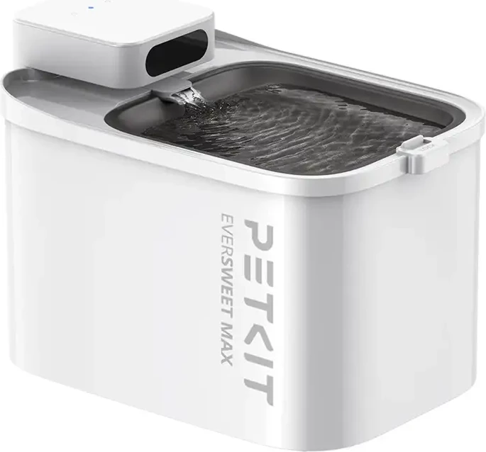 Pijeuese inteligjente për kafshë, Petkit Eversweet Max, 3 L, bateri 5000 mAh, filtër me karbon aktiv, kontroll me Bluetooth
