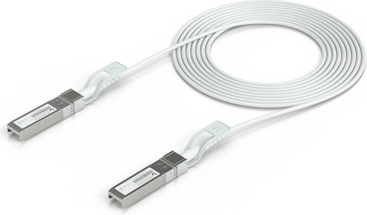 Kabëll Ubiquiti UACC-Uplink-SFP28-3M, 3 m, SFP28, i bardhë