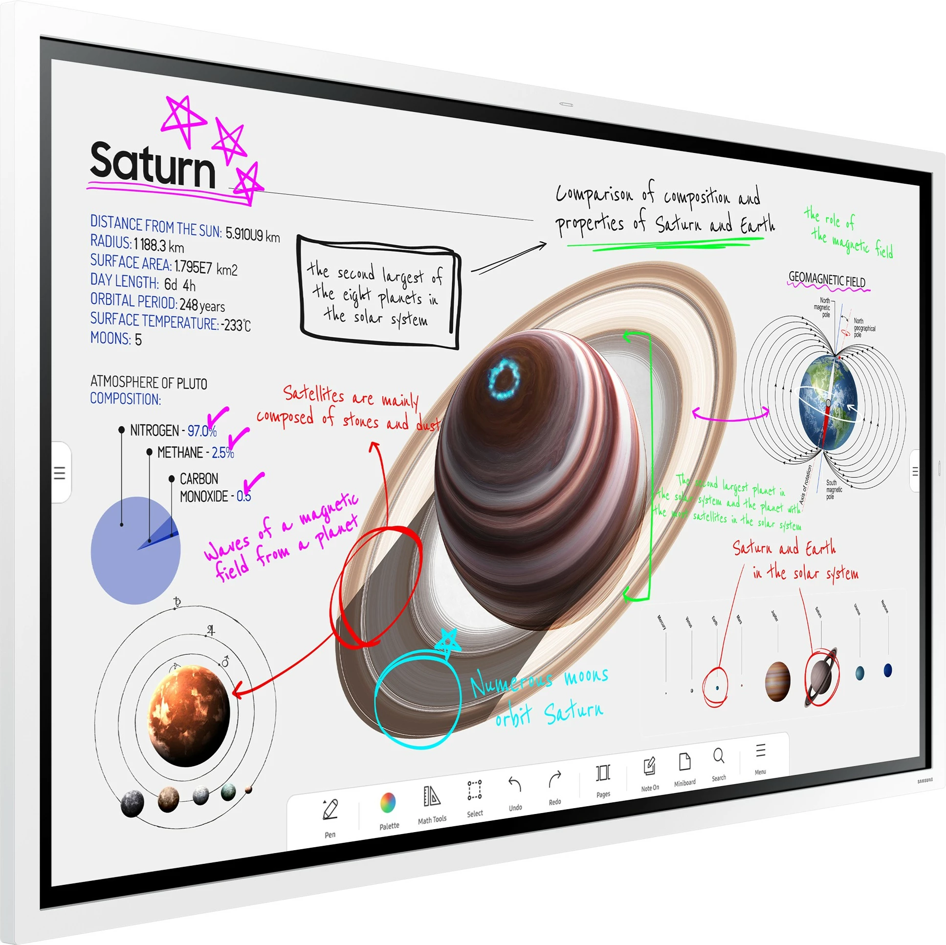 Ekran interaktiv Samsung WM55B, 55", 4K Ultra HD, i bardhë