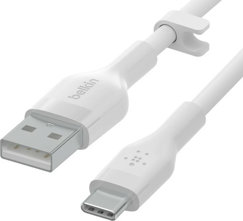 Kabllo Belkin BOOST↑CHARGE Flex, 2 m, USB C, USB 2.0, Bardhë