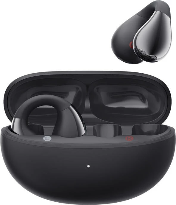 Kufje QCY Crossky Clip C30, wireless, Bluetooth 5.4, të zeza, me kuti karikimi