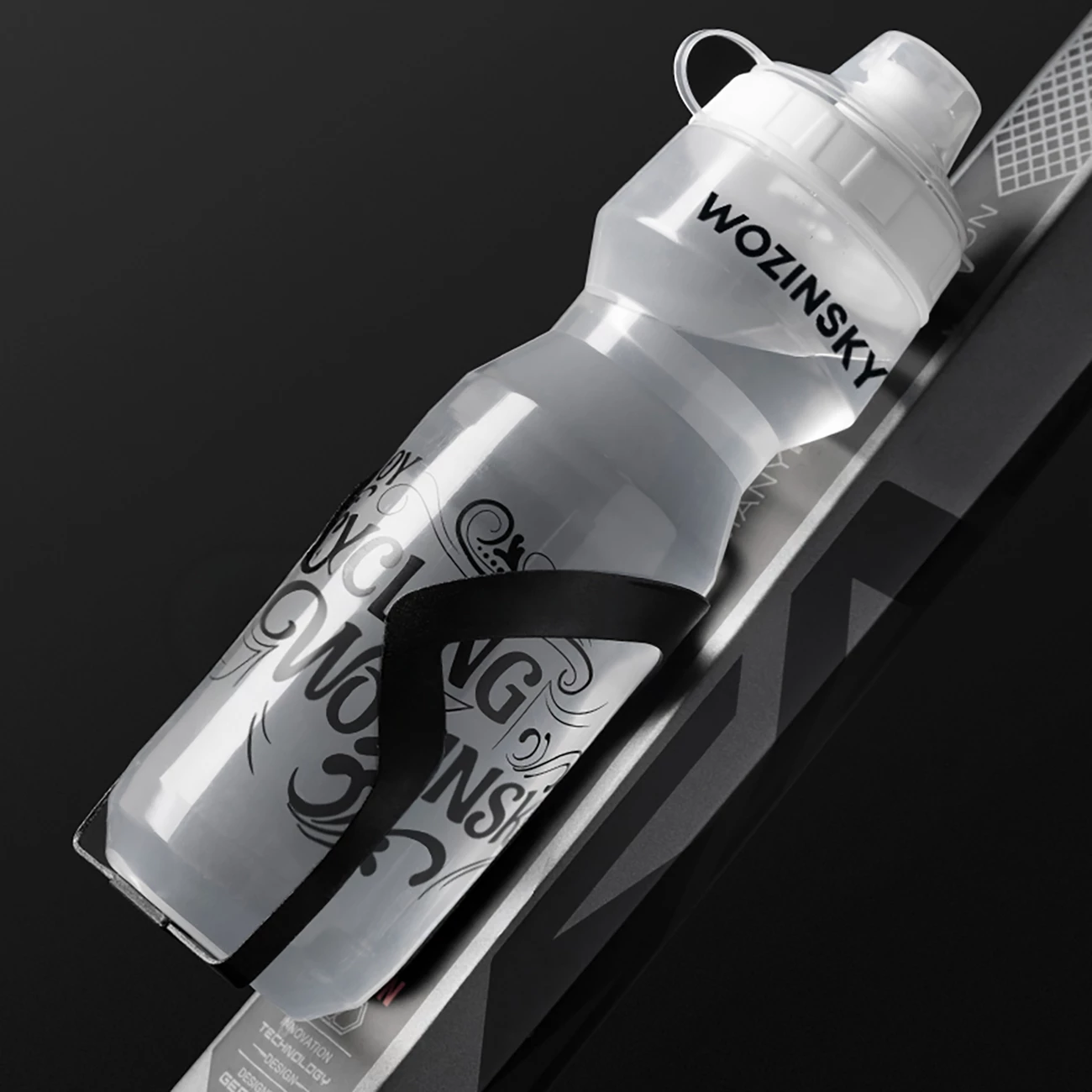 Shishe biçiklete, Hurtel, HBR-01T, 750 ml, transparente