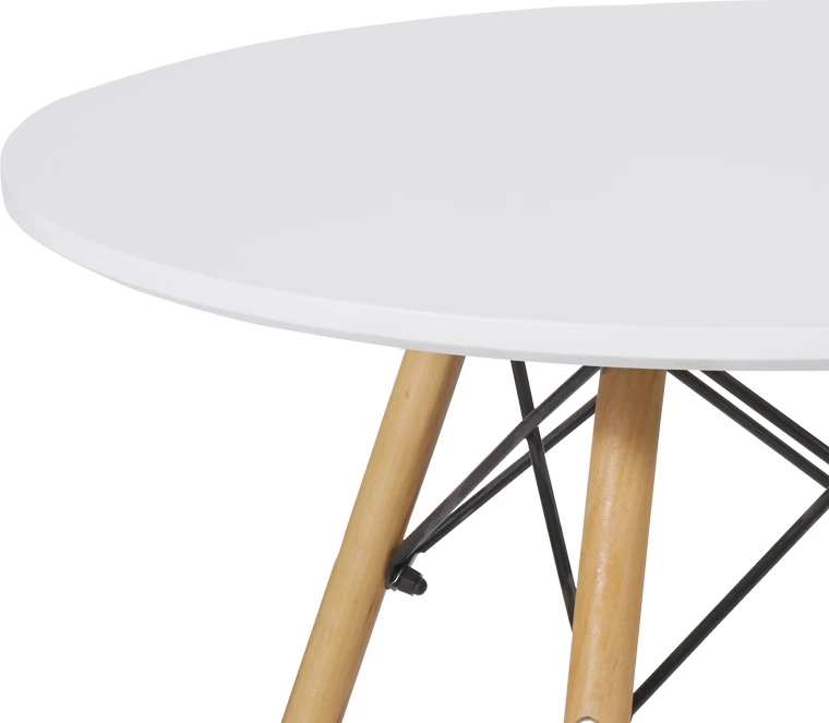 Tavolinë për fëmijë, MDF dhe dru ahu, Φ60x51cm