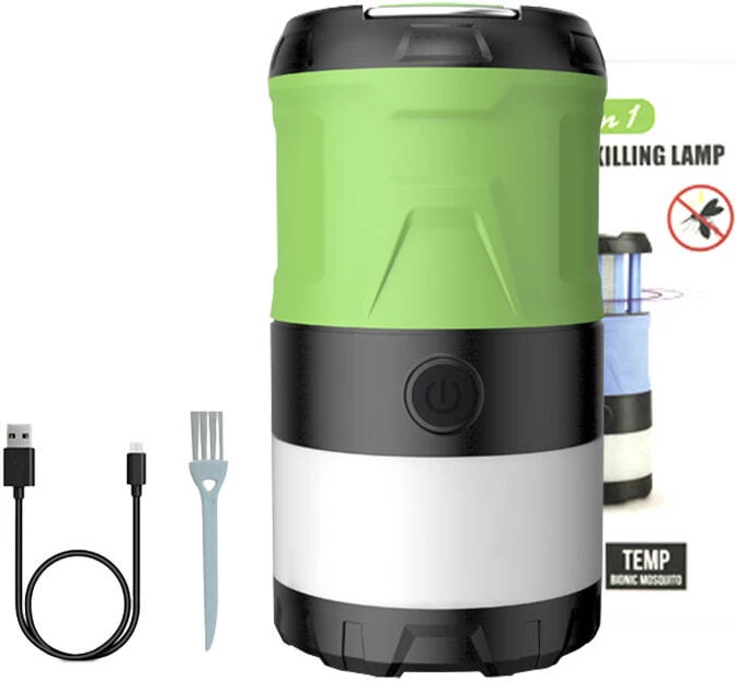 Llambë kampingu Superfire T15 me UV, 500lm, USB, e gjelbër