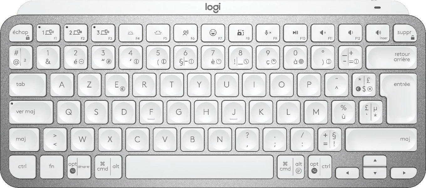Tastierë wireless Logitech MX Keys Mini, e bardhë, me ndriçim
