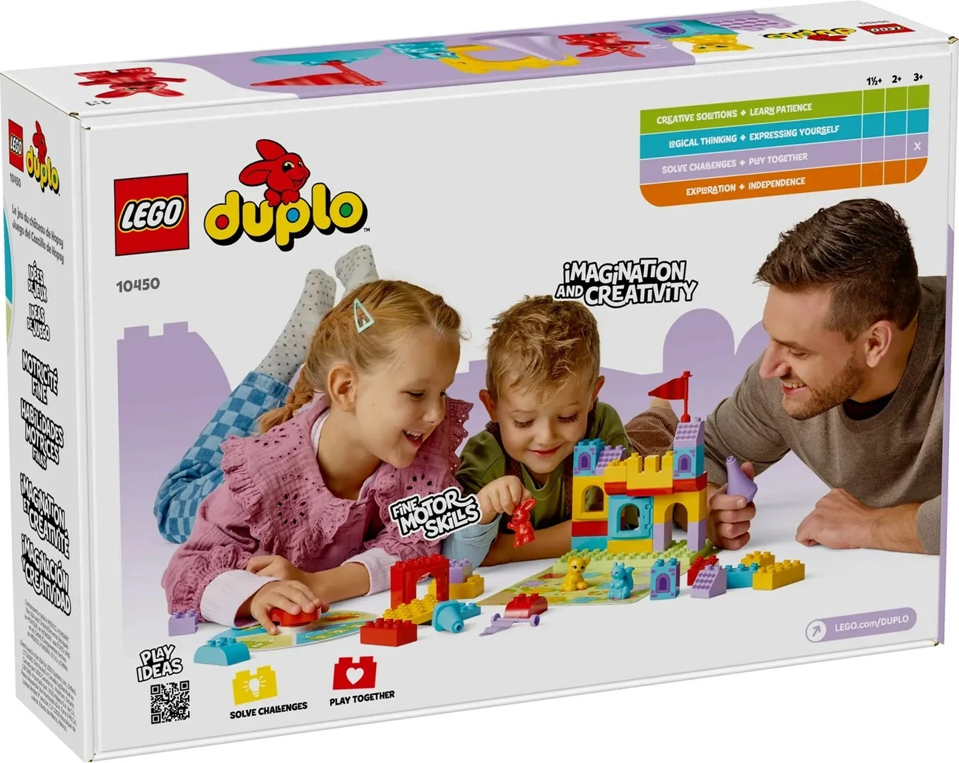 Set lodrash LEGO DUPLO Hopsy's Castle Game, 47 pjesë, shumëngjyrëshe